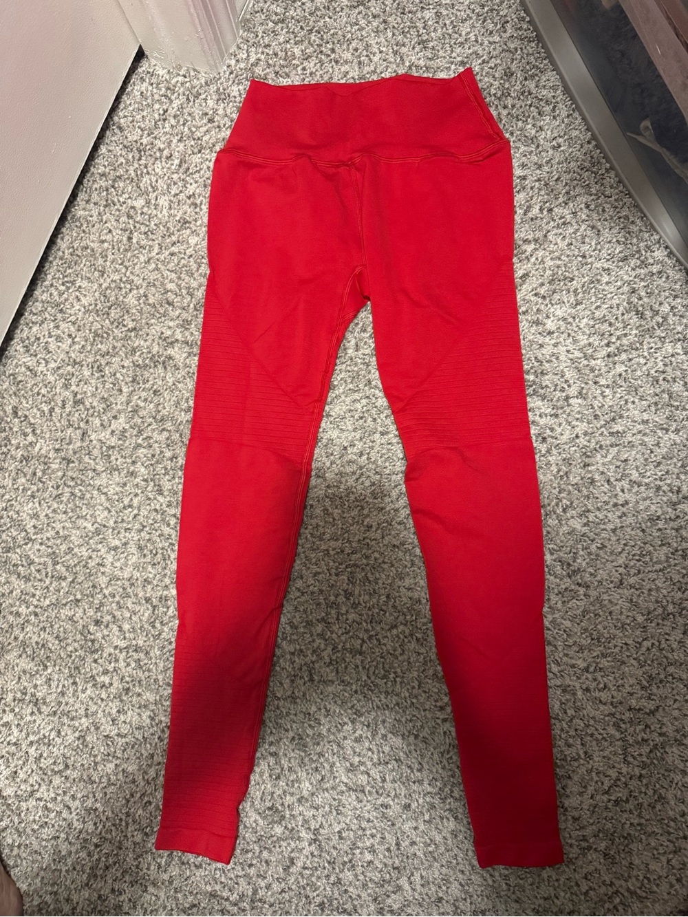 Alphalete Red High-Waist Active Leggings